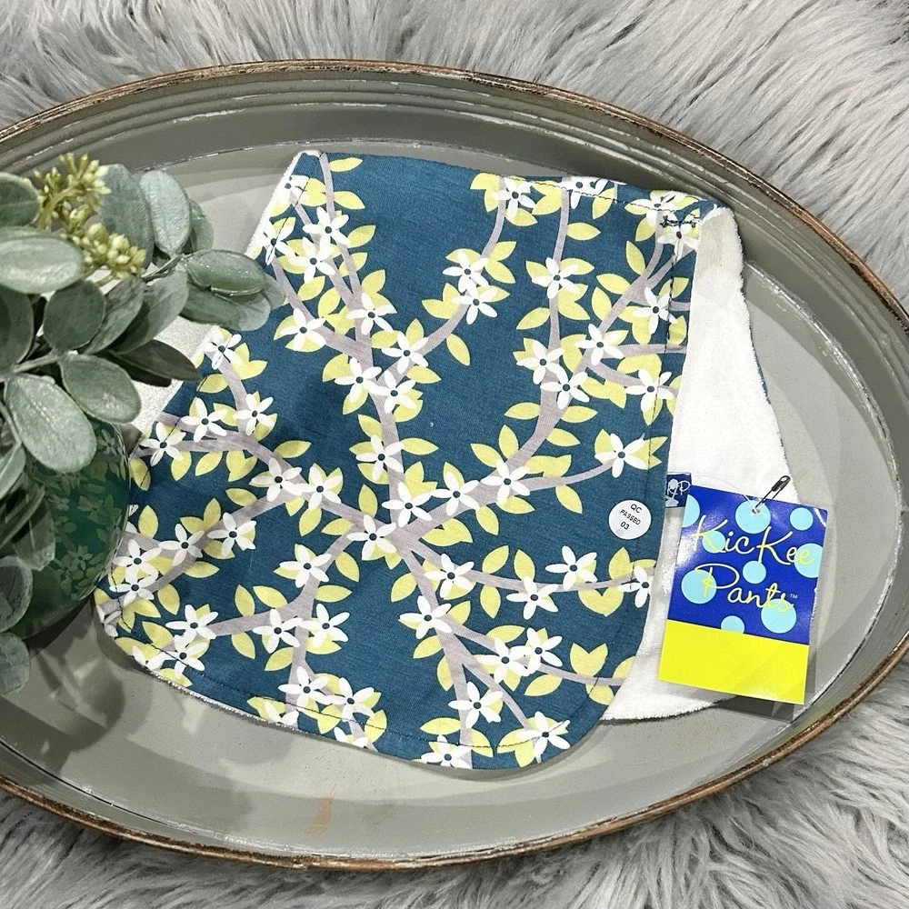 Kickee Pants Peacock Tree Canopy Burp Cloth